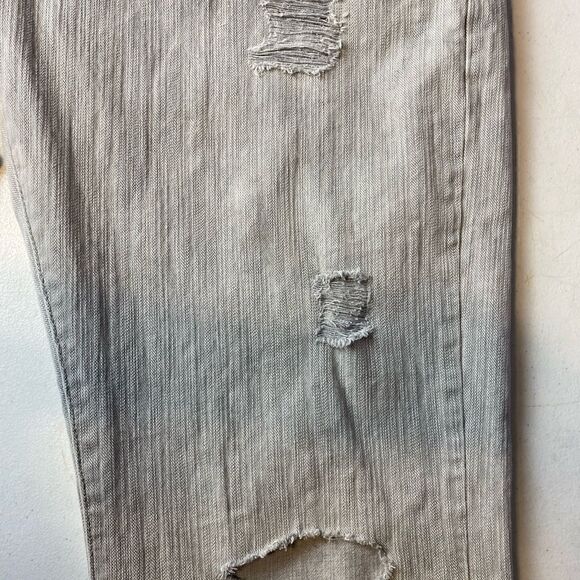 Inc International Concepts Berlin Slim Straight Gray distressed jeans 38X32 - Picture 6 of 8